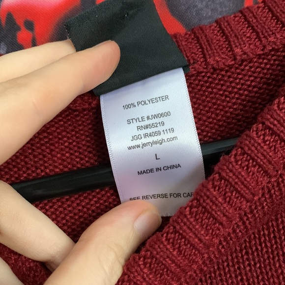 Blessed Burgundy Knit Sweater - Picture 4 of 5